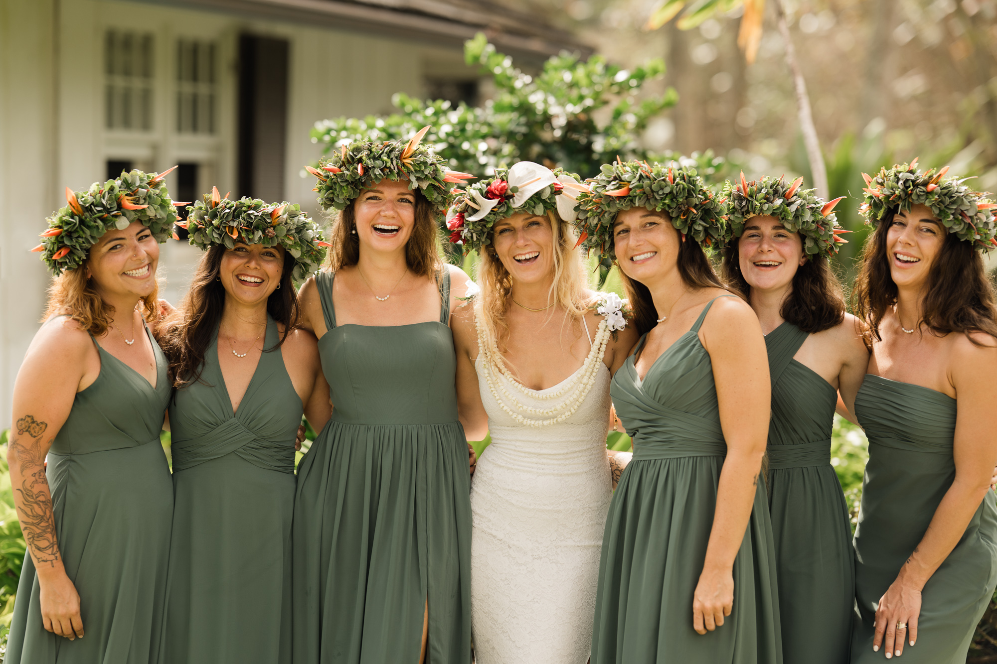 Couple sharing a candid joyful moment at their destination wedding celebration